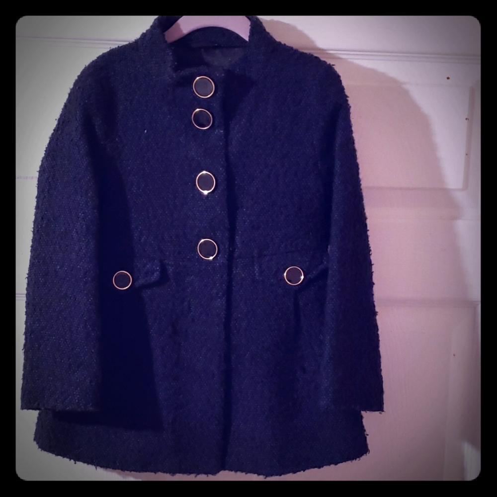 Gap kids Cute tweed jacket w/sweet accent buttons